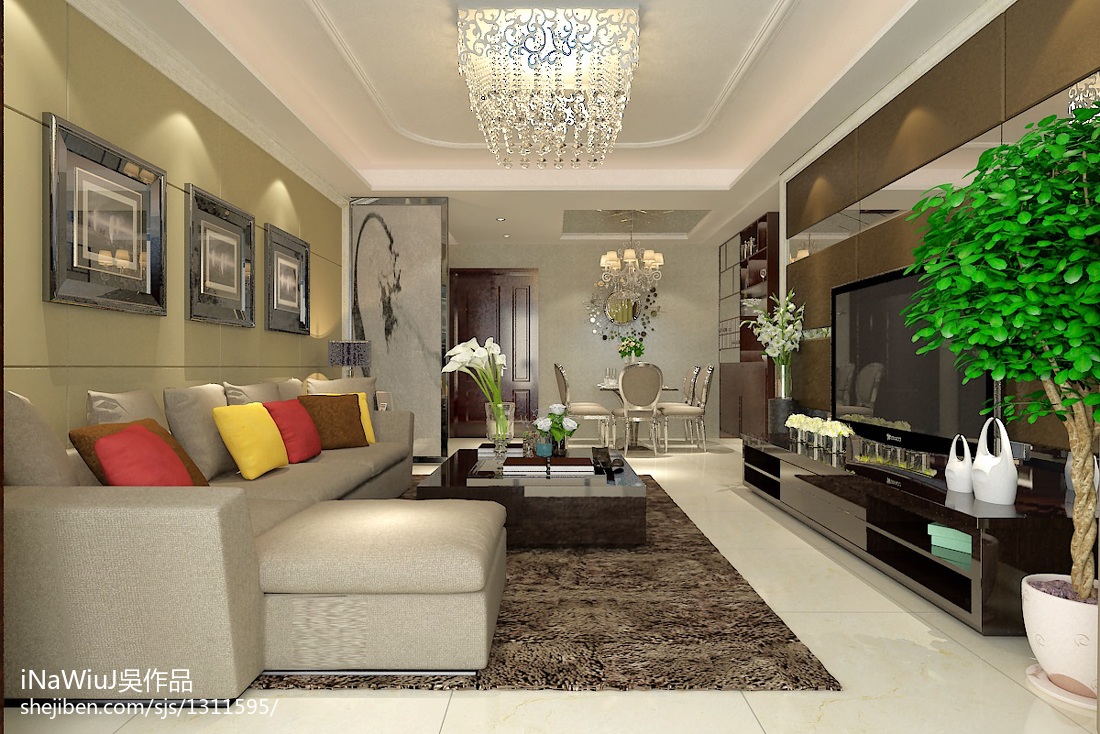 現(xiàn)代客廳室內(nèi)裝修配飾效果圖 – 設(shè)計本裝修效果圖